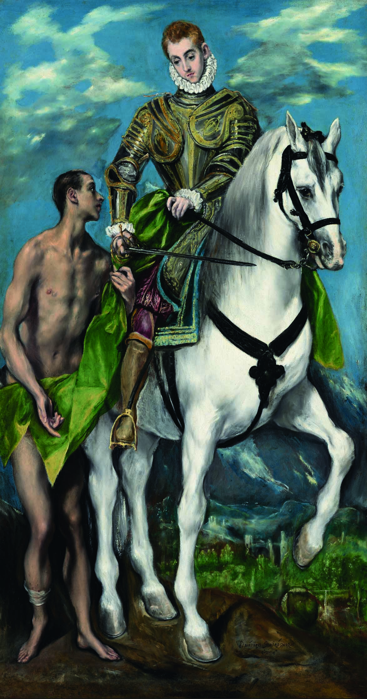 El Greco, San Martino e il mendicante (1597-1599), National Gallery of Art Washington (© National Gallery of Art)