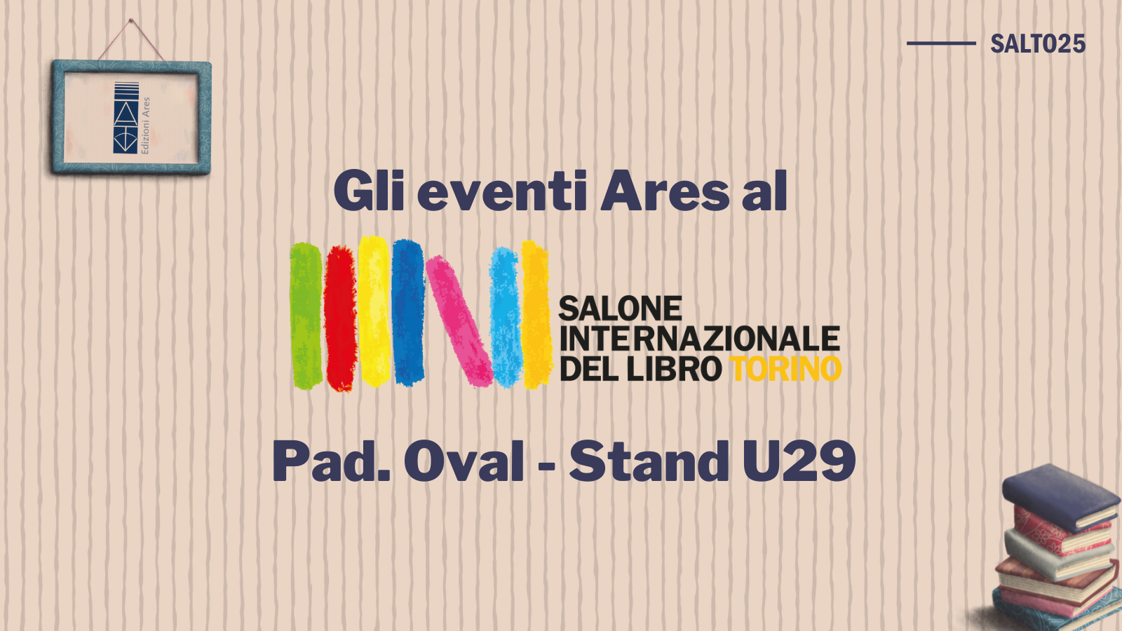 gli eventi ares al salone del libro di torino 2025