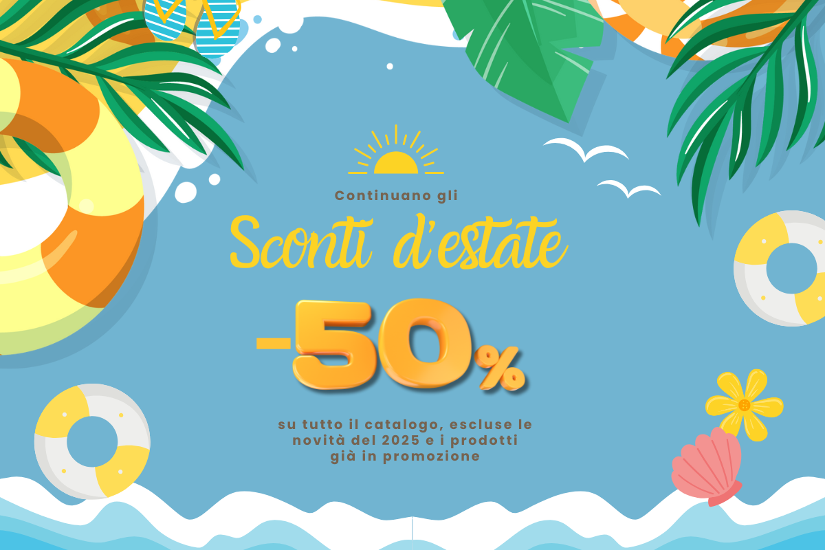 sconti d'estate al 50%