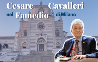 Cesare Cavalleri nel Famedio di Milano