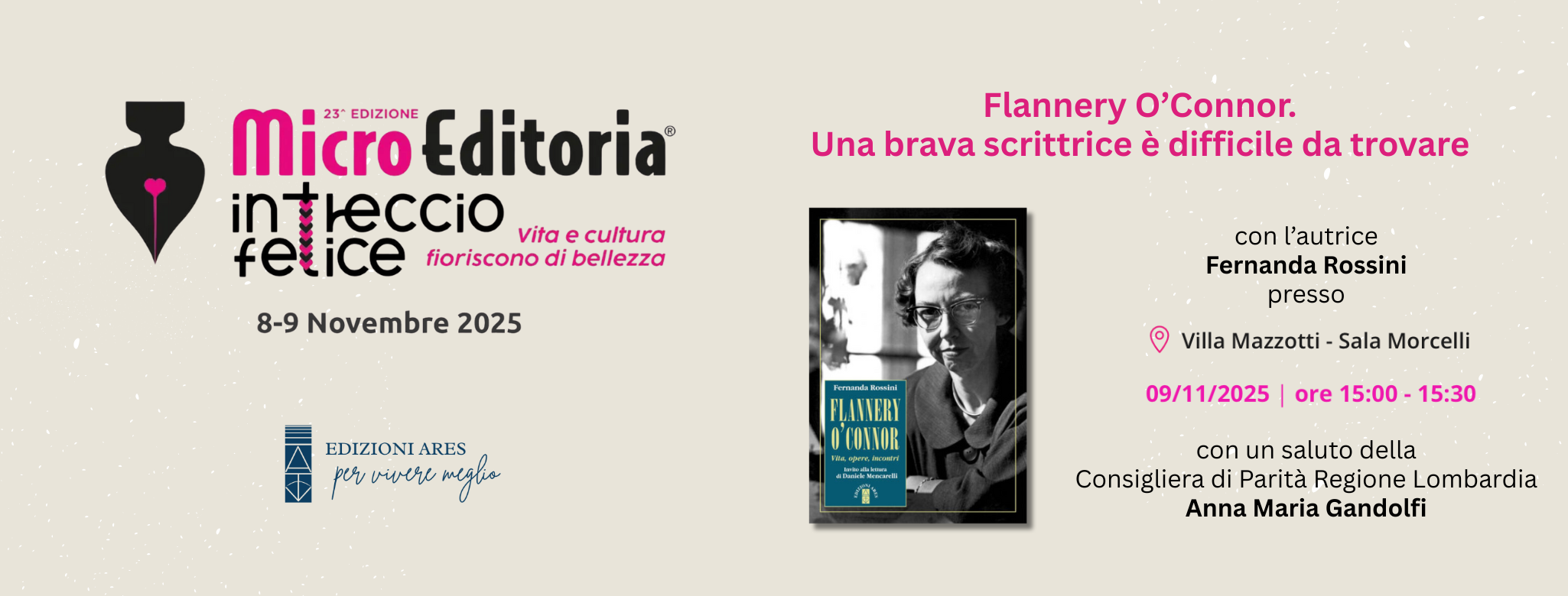 flannery O'Connor al festival della micro editoria di chiari