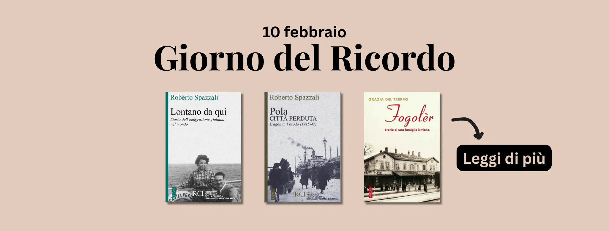 3 libri per onorare il giorno del ricordo 10 febbraio
